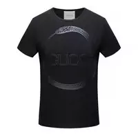 gucci washed t-shirt italy imprime ouroboro noir